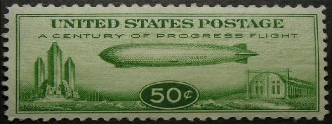 issued October 1933 at the Chicago Expo --  USS Los Angeles